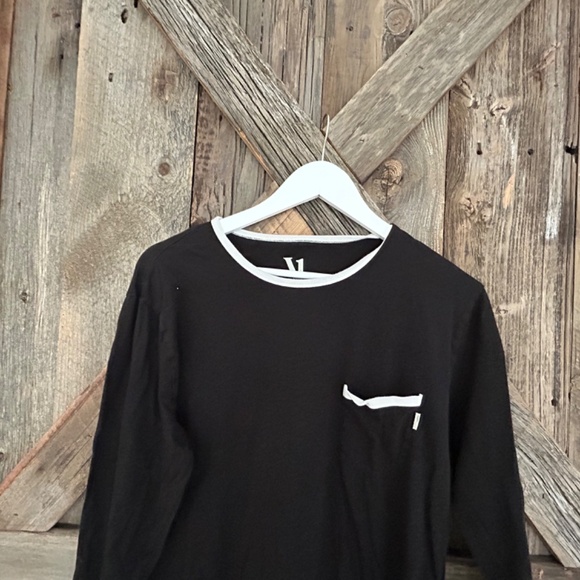 VUORI WOMEN'S BLACK WHITE TRIM LONG SLEEVE TOP‎ LARGE L - Picture 3 of 7